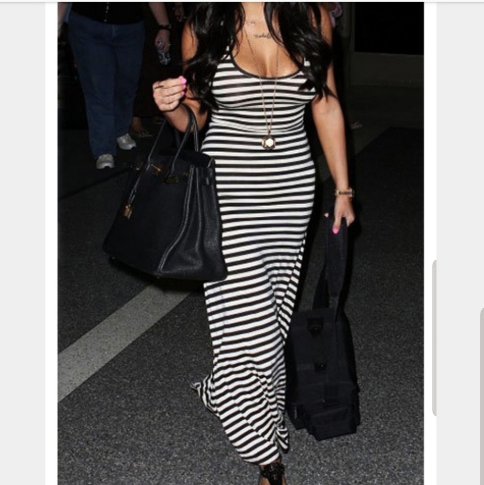 Striped Tank Maxi Dress - Picture 1 of 6